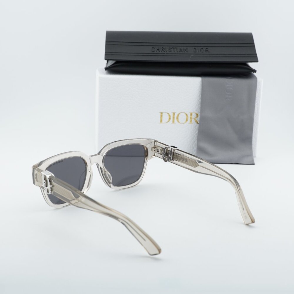Dior OBLIQUE S1F 78A0 Square Sunglasses - Khaki/Grey - Picture 4 of 12